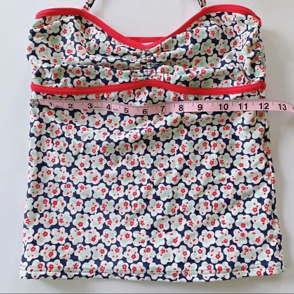 NWOT Johnnie B. Mini Boden Girls Floral Swim suit Top Tankini kids 15-16Y